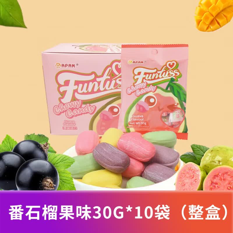 钢馋欢特思水果果味软糖 30g/袋 马来西亚进口喜糖儿童糖果零食甜甜蜜