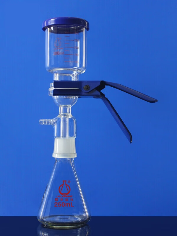 砂芯过滤装置溶剂抽滤实验室25050010002000ml玻璃过滤器lh-249 容量