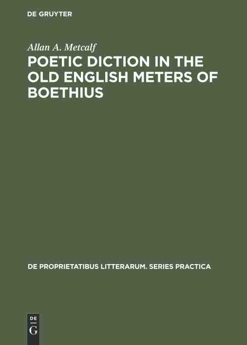预售 按需印刷 poetic diction in the old english meters of