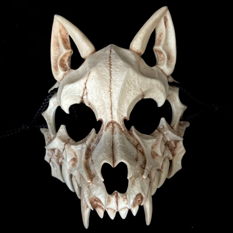 珂楚 般若面具 面具般若鬼半脸游戏周边日本武士二次元cos抖音直播