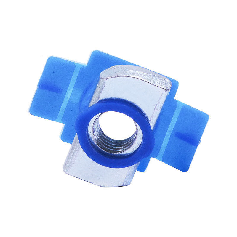 光伏配件抗震支架配件 塑翼螺母压块滑块螺母 c型钢弹簧螺母 m6*6【15