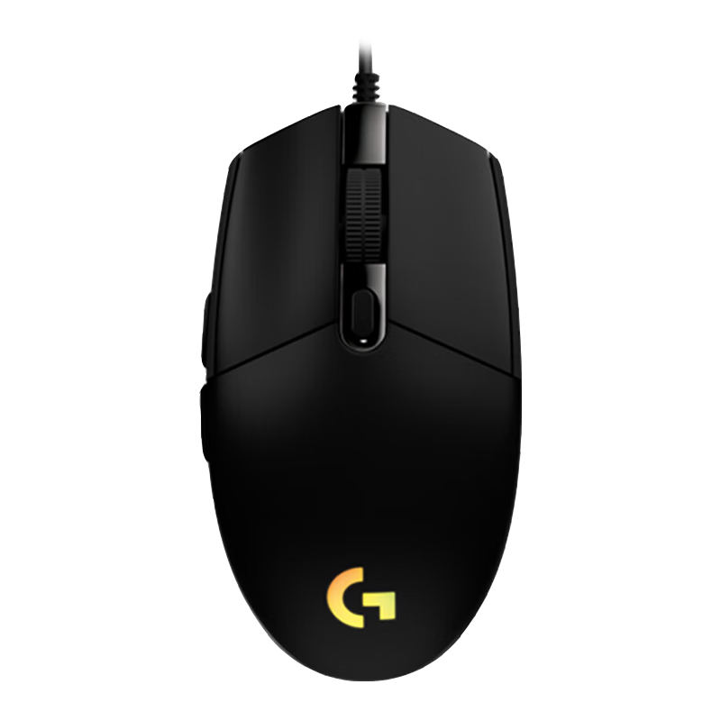 罗技（G）G102有线游戏鼠标电竞轻量化RGB灯效LOL吃鸡FPS压枪入门级罗技鼠标 罗技g102 黑色