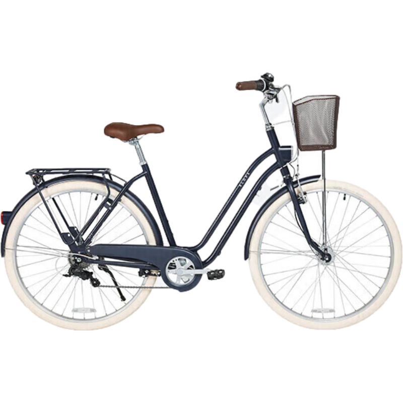 迪卡儂城市自行車變速復(fù)古車UBB深藏青色S碼165-180CM 28英寸 4016237