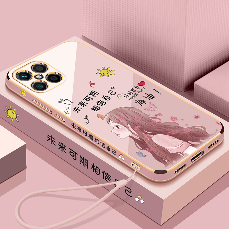 潮尚美 华为nzoneS7pro十手机壳中国移动nzones7por保护s7硅胶套5G全包防摔SP3 NZONE S7 Pro+【优雅白】侧边未来可期