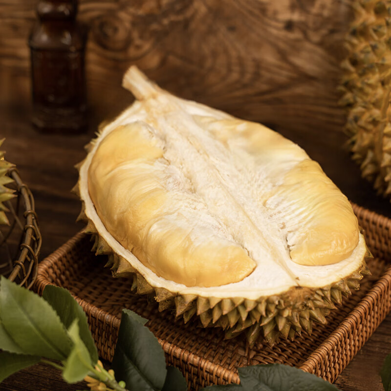 金尼尧菲律宾黄金普雅新鲜榴莲整个4.0-4.5斤(保4房)生鲜水果 189元