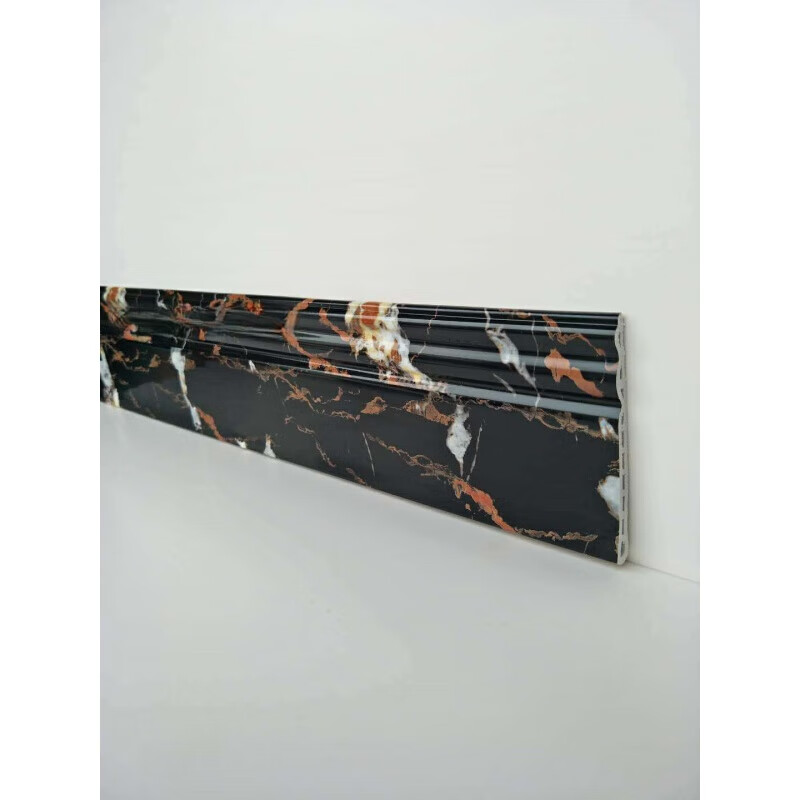 短云地角线脚踢线 pvc仿大理石地脚线石塑踢脚线条墙角线装饰线条防潮