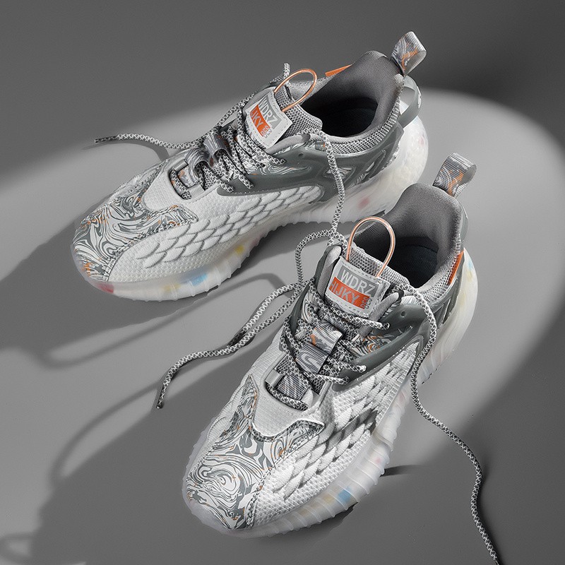 【未来科技】足殿老爹鞋男鞋新款飞织网面透气休闲运动鞋男士增高超轻