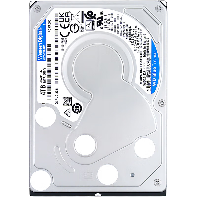  WD Blue  WD40NPJZ 4TB 2.5Ӣ 15mm 4800ת 128MBʵ809Ԫ