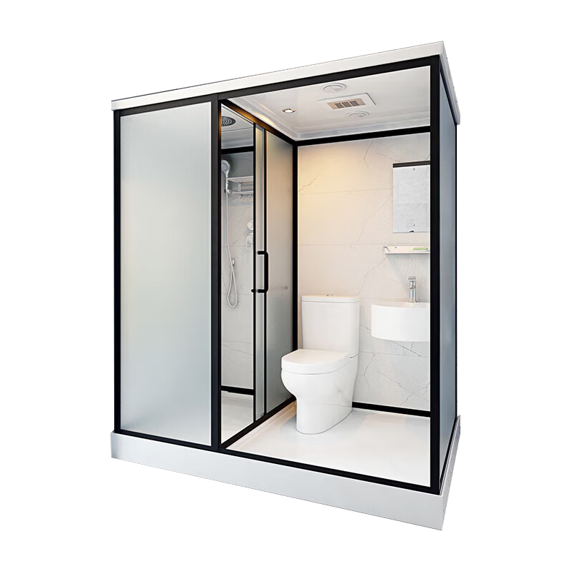 新勇士整体淋浴房一体式卫生间家用农村厕所成品卫浴干湿分离浴室洗澡间 正开门110*140（含马桶）
