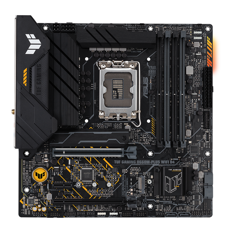 ASUS 华硕 TUF GAMING B660M-PLUS WIFI D4 重炮手 MATX主板（Intel LGA1700、B660）