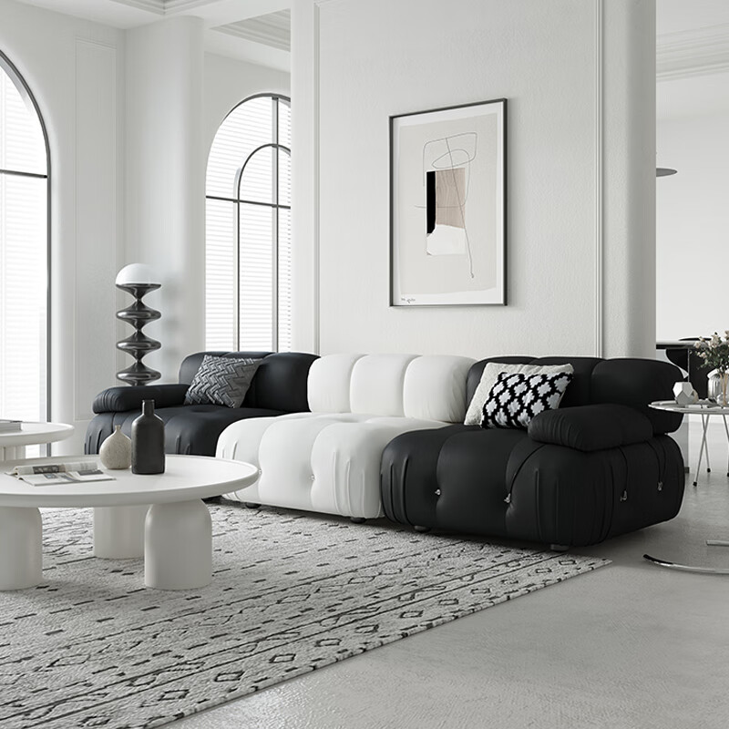 格拉比奥 现代轻奢沙发简约风格网红ins风模块沙发小户型客厅设计师 左扶手单人位