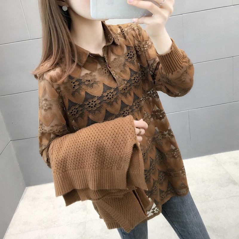 香影芬针织衫女套头两件装毛衣女秋季新款打底衫女洋气内搭马夹女外套 黑色 3XL (建议135-150斤)