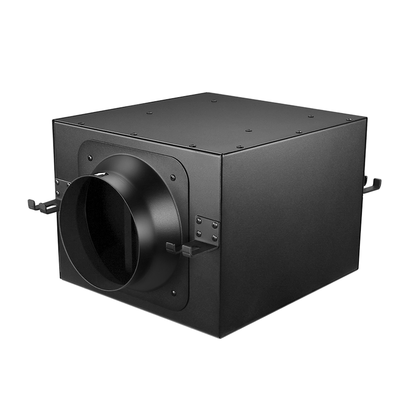 管道风机强力超静音排风扇ktv餐厅酒吧火锅店排气扇麻将换气扇 黑色fd