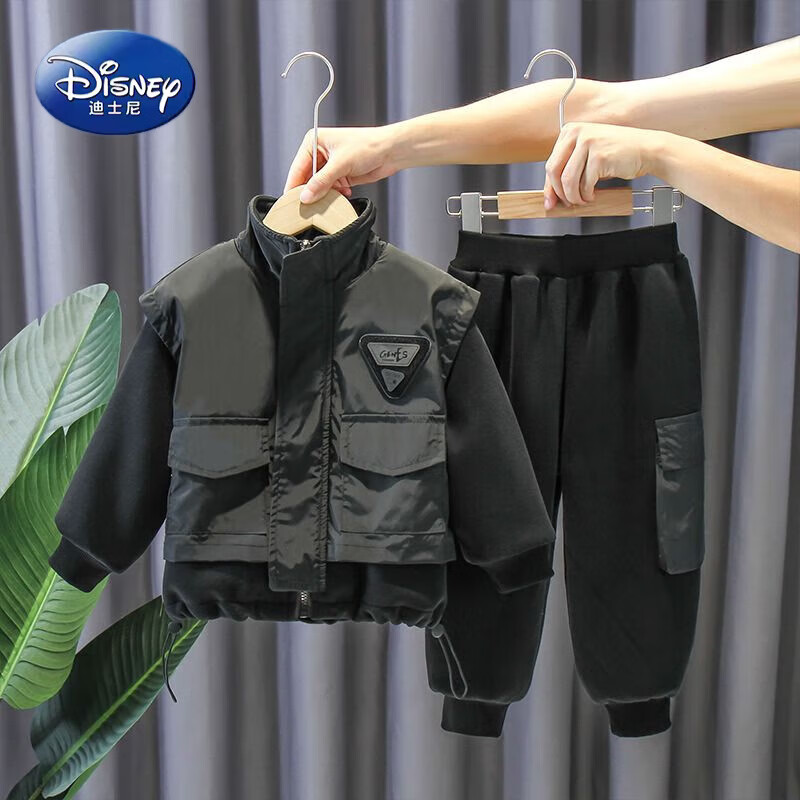 ��ʿ�ᣨDisney����ͯ�ﶬ��װ2025�¿��ͯ���¼���������������ͯװ˧���к��·� ��ɫ�����ޣ� 110 cm 110Ԫ