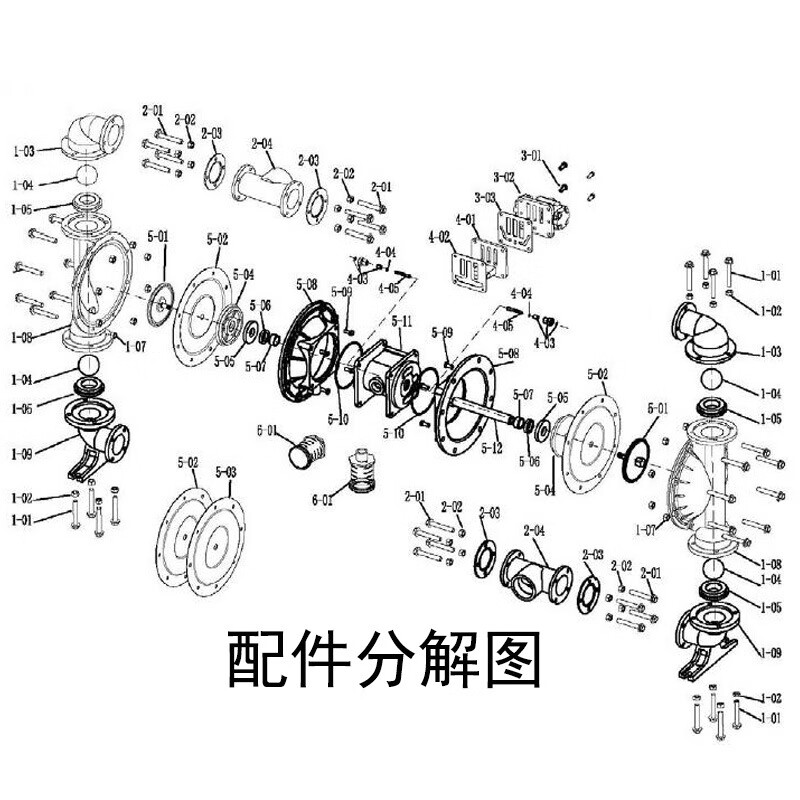不锈钢气动隔膜泵铝合金1寸耐腐蚀酸碱配件膜片 lps25易损件片
