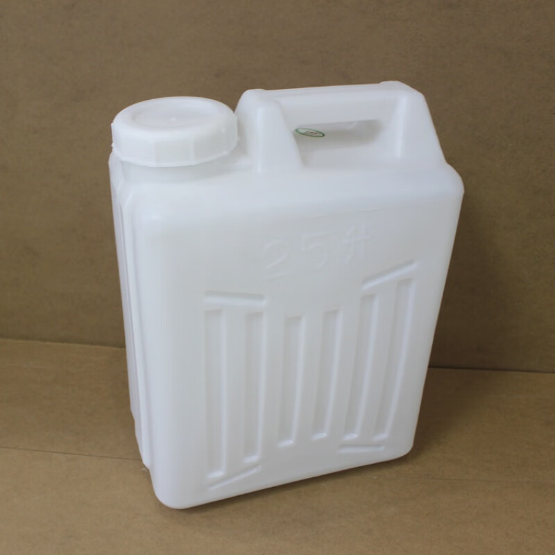朔料水桶 塑料桶手提式扁桶加厚大桶40l四方桶白色朔料壶25l储水桶带