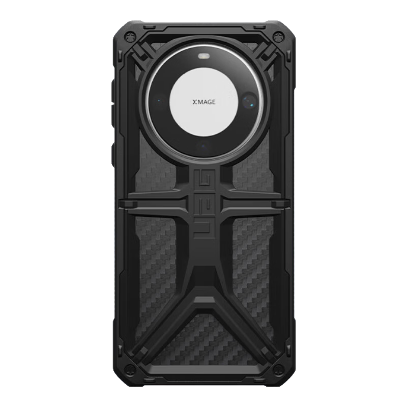UAG适用于华为Mate60Pro/Pro+手机壳防摔全包?；ぬ譖ro+商务简约全包边硅胶硬壳【尊贵系列碳纤维】