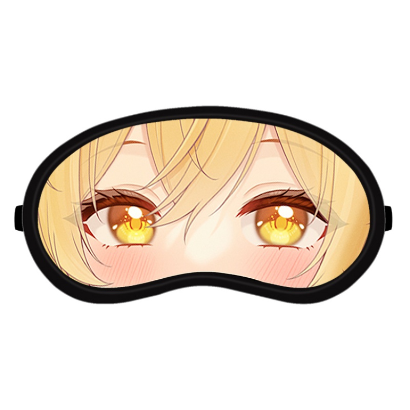 星期树 原神周边眼罩 钟离可莉二次元学生游戏卡通可爱遮光热冰敷两用