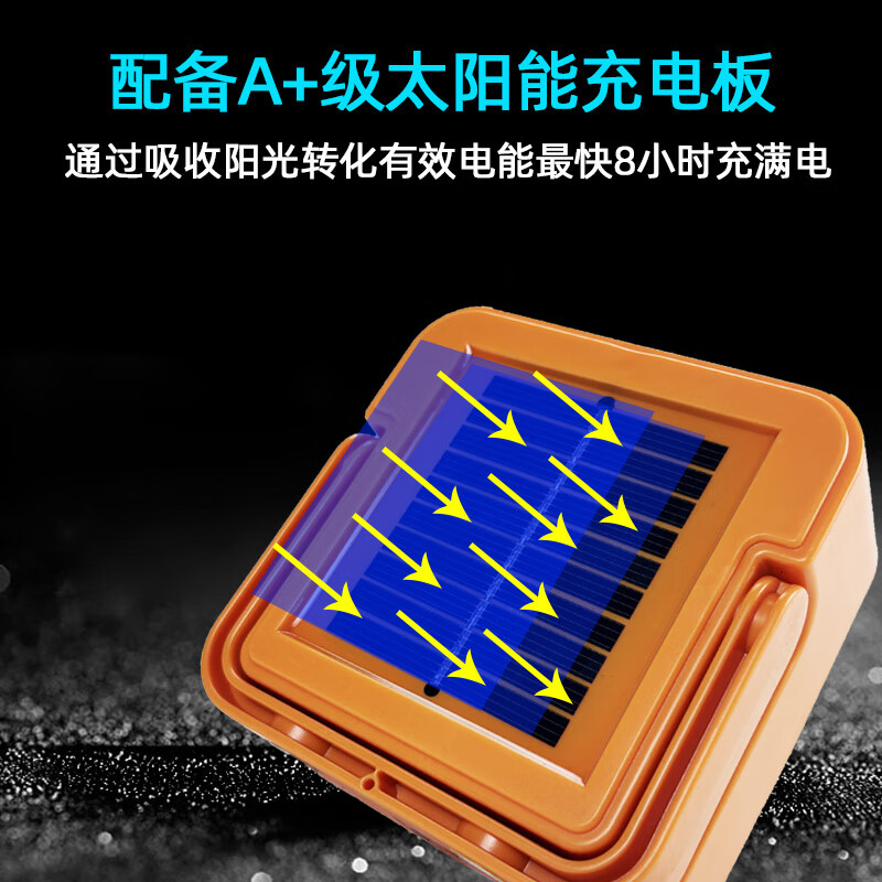 山色露营灯太阳能充电照明灯户外多功能夜市摆摊工地应急手提投光灯 720W/80灯珠/1锂电2200mah 带太阳能充电/可给手机充电
