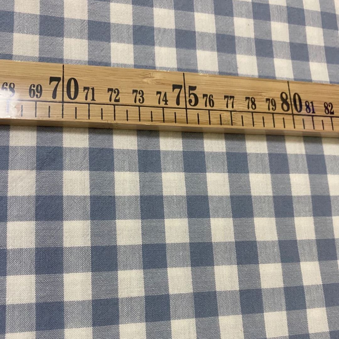 漂傲寬幅格子棉布料格格面料純棉布料全棉格子布色織水洗棉方格布批發(fā) 淺藍(lán)格(幅寬2.5米)(1米價(jià)格)