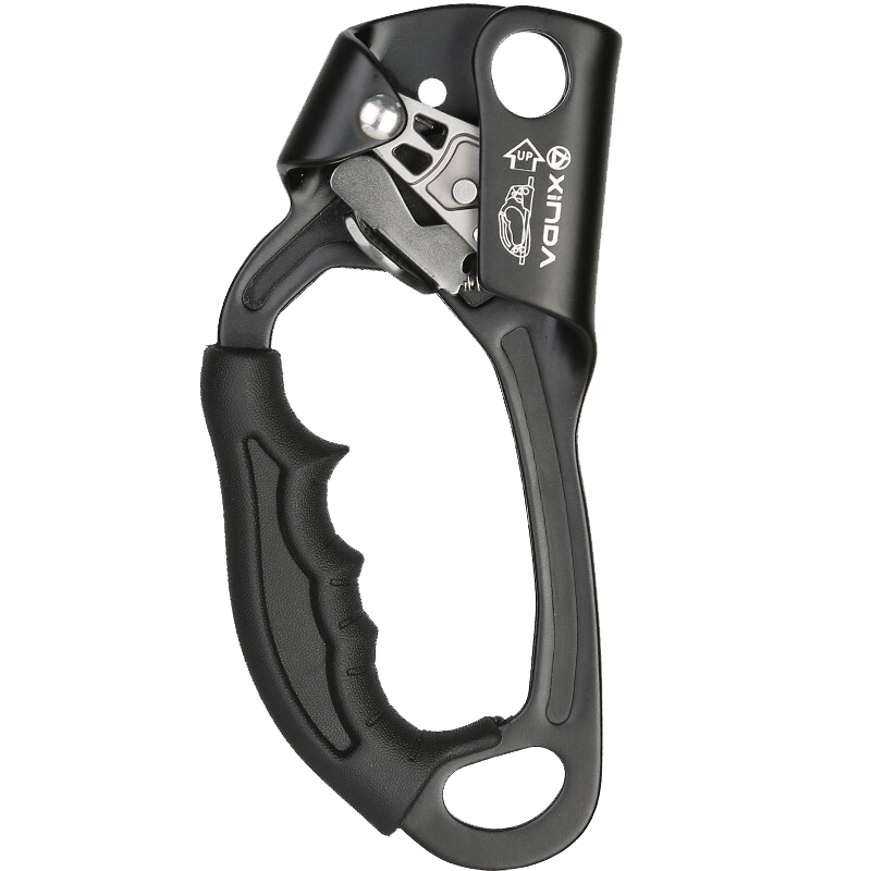 欣達戶外手式上升器攀巖爬繩攀爬器手升攀巖裝備爬升器探洞速降 黑色左手