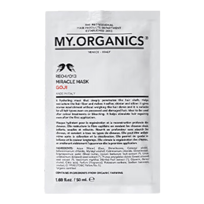 MY.ORGANICS有机枸杞发膜50ml抚平毛躁滋养润发进口章小蕙推荐