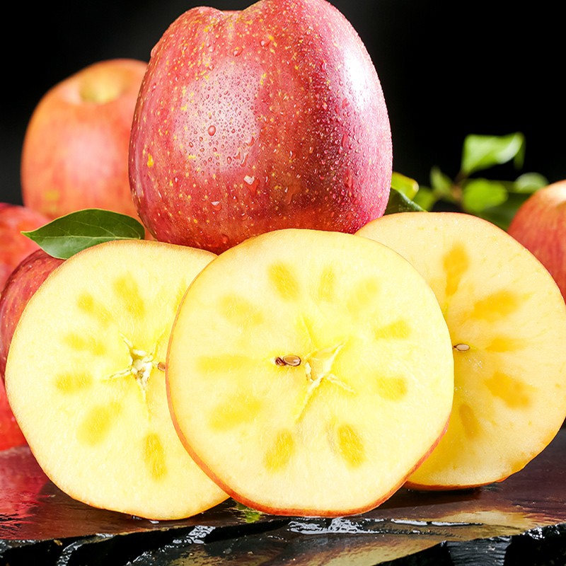 脆甜 红富士苹果 膜袋富士 新鲜水果早熟红富士现摘现发大果 陕西红富士5斤（75-80mm）大果