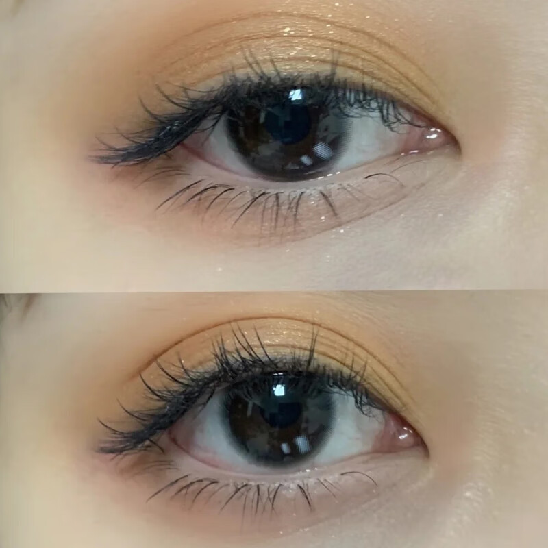 星纯灰绿美瞳女大小直径年抛泪眼网红款半年ii抛隐形眼镜 泪眼14.0 0