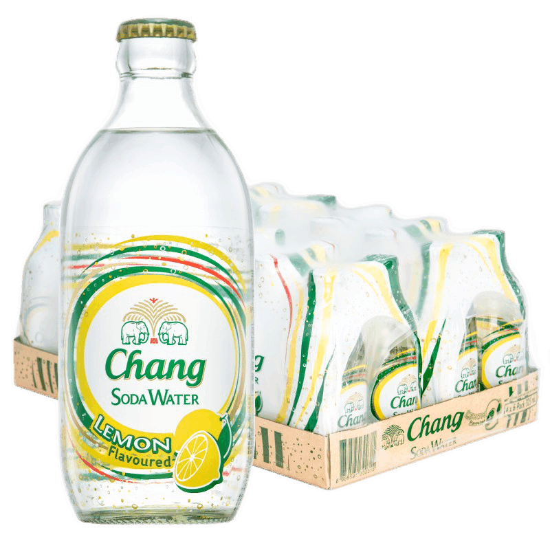 泰象（Chang Beer）泰國進(jìn)口 泰象檸檬蘇打水泰象牌蘇打氣泡水 整箱裝 325ml*24瓶 整箱