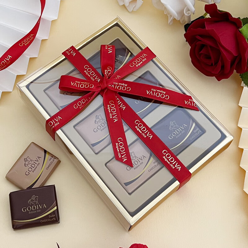 歌帝梵(godiva)godiva歌帝梵巧克力2粒4片6粒8片装结婚喜糖成品 双拼6