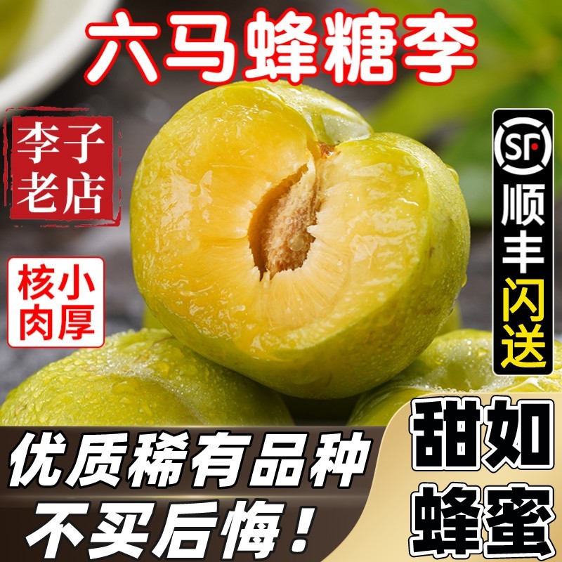 蜂糖李子六马新鲜水果脱骨李当季顺丰整箱 特级果王50mm-55mm【奢华