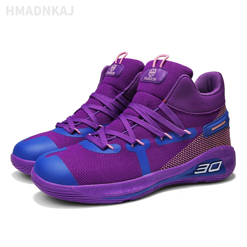 hmadnkaj欧文7代8气垫耐磨篮球鞋男透气学生鞋防滑高帮鞋厚底轻便战靴