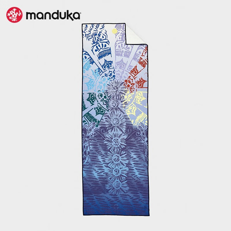 MANDUKA yogitoes2.0瑜伽铺巾环保便携吸汗硅胶防滑可机洗专业热瑜伽铺巾 知觉之轮2.0（61*180cm）