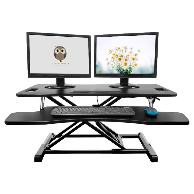 ProiTable������ ���������߼���������̨����̨˫��ʾ��վ��ʽ�칫������ ��ɫ ���ӳ�95cm������ת���� 458Ԫ