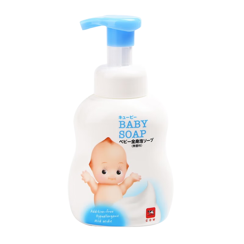 牛乳石碱（COW）婴儿沐浴露洗发水二合一400ml日本进口无添加滋润保湿温和无香型