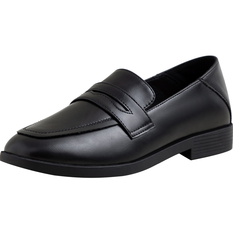 ZHR单鞋女平底百搭英伦风气质女鞋舒适透气皮鞋女J175黑色，价格走势和销量趋势分析