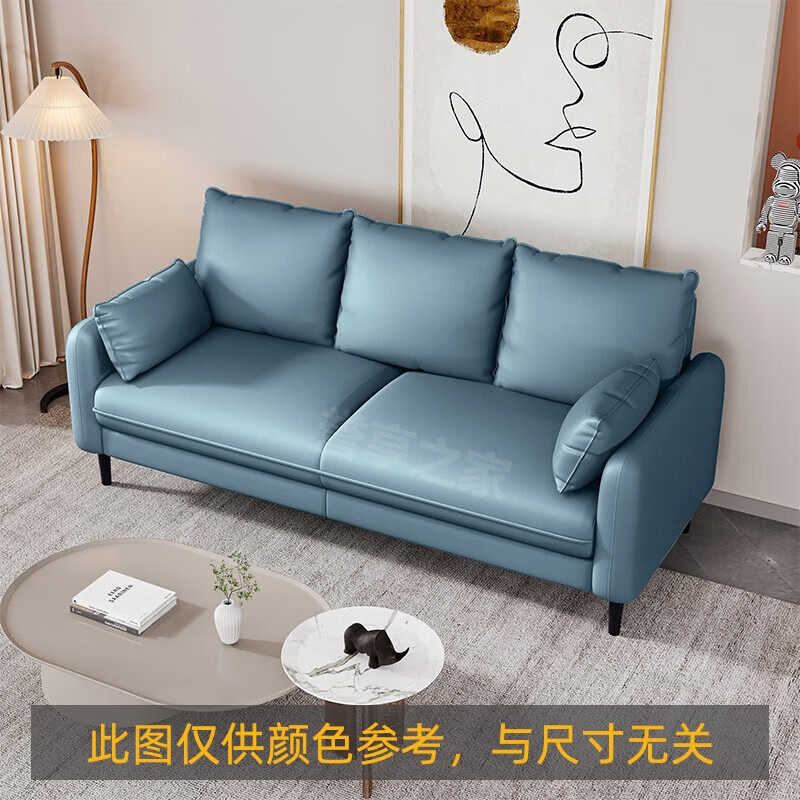 誉享之家小户型科技布沙发双人客厅1.