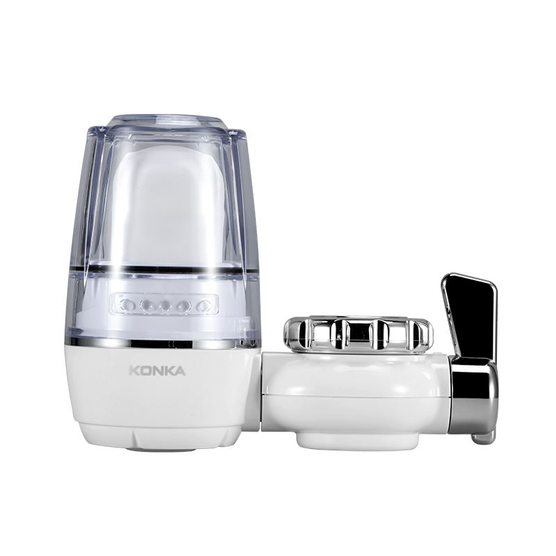 康佳（KONKA）净水器水龙头 家用厨房自来水过滤器 五级精滤净水机 迷你双出水可视化 KPW-LT01 一机5芯套装