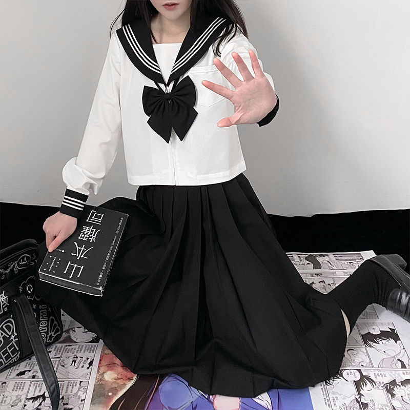 jk日系配饰蝴蝶结领结学院风校服衬衫领花 黑领结 均码