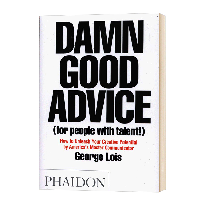 【中图原版】好忠告乔治路易斯写给有才华的你 英文原版 damn good