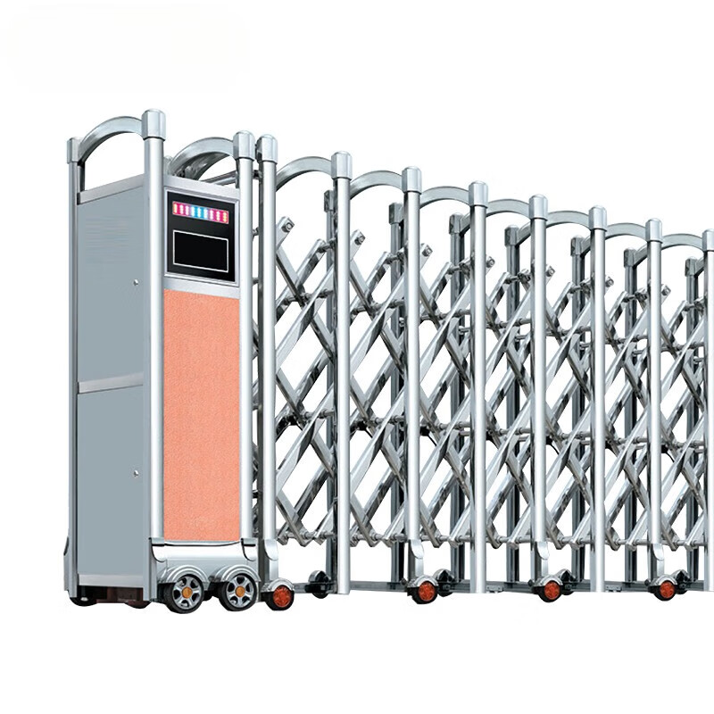 电动伸缩门企事业单位学校工地工业园庭院遥控折叠伸缩门 单轨电机