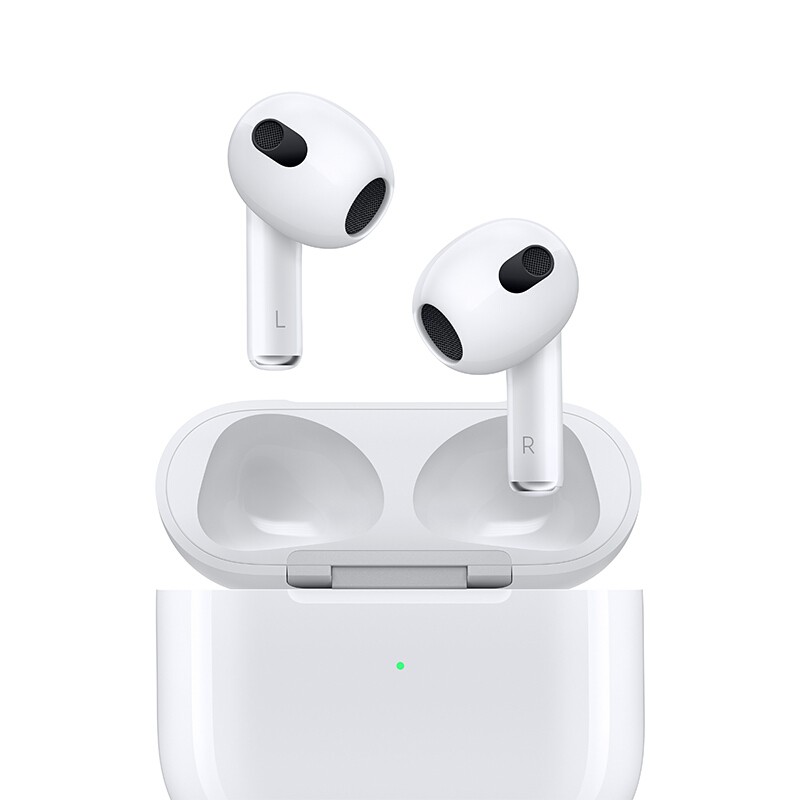 APPLE AirPods (第三代) 配MagSafe无线充电盒 无线蓝牙耳机 适用iPhone/iPad/Apple Watch【含收纳套】