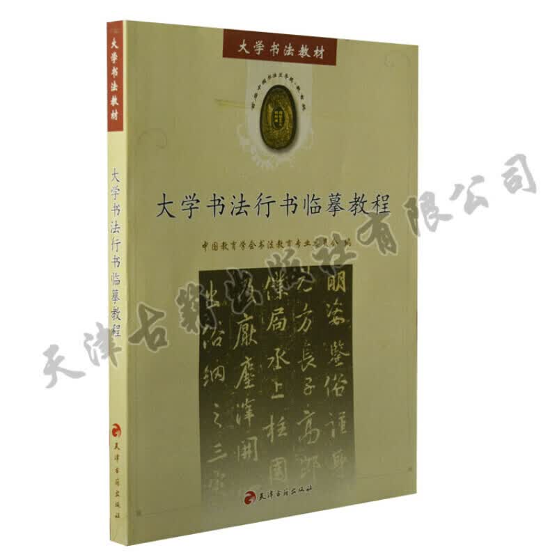 大学书法行书临摹教程 大学书法教材系列 行书书籍 毛笔书法入门指导书 书法技法教程 毛笔书法基础知识 天津古籍出版社