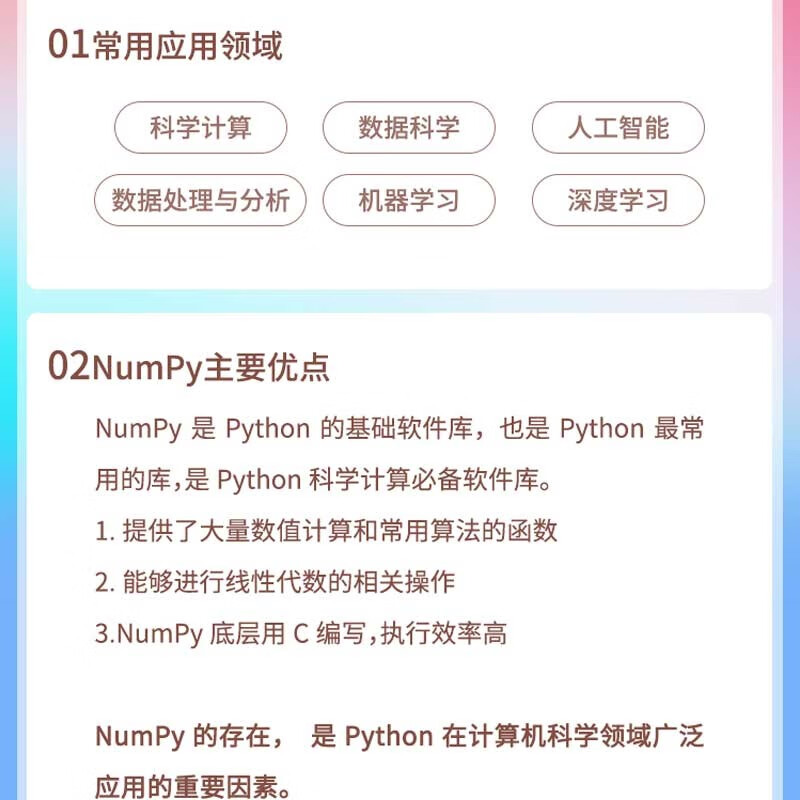 numpy数据处理详解——python机器学习和数据科学中的高性能计算方法 chatgpt聊天机器人python数据处理与分析大数据人工智能时代深度学习机器学习强化学习数据分析科学计算库