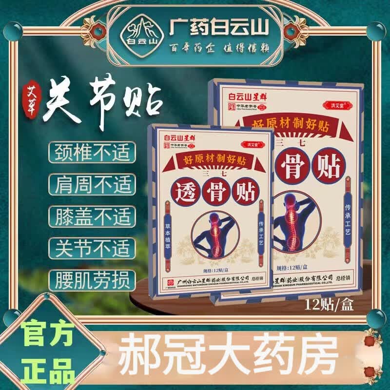 药房直售透骨贴透骨贴筋骨疼痛贴风湿贴颈椎膝 2盒体验装12贴/盒 官方