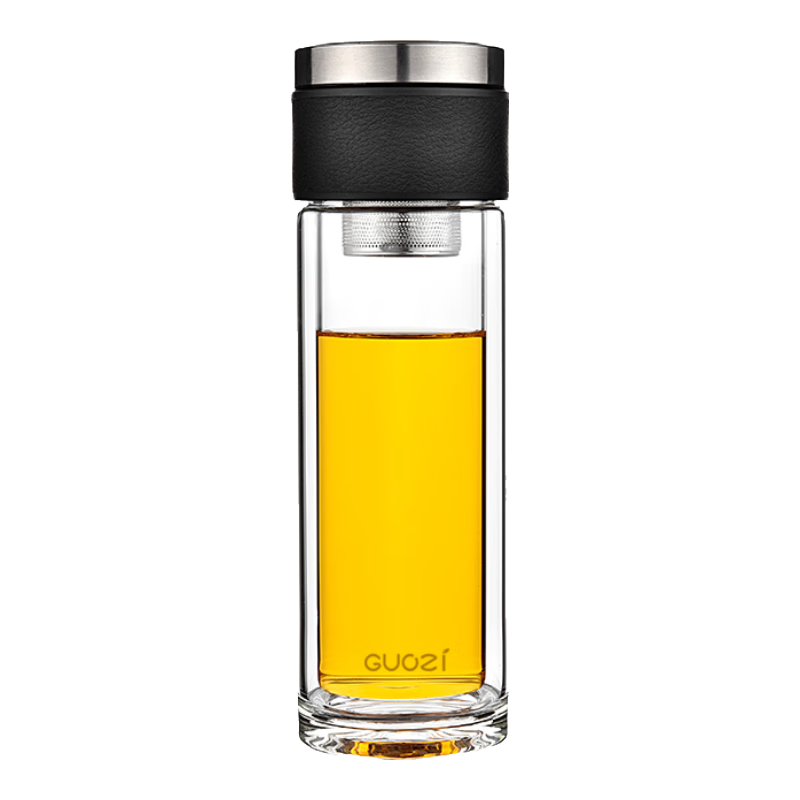 果茲 商務(wù)智能溫顯控茶杯便攜玻璃杯 高硼硅玻璃水杯300ml GZ-S60