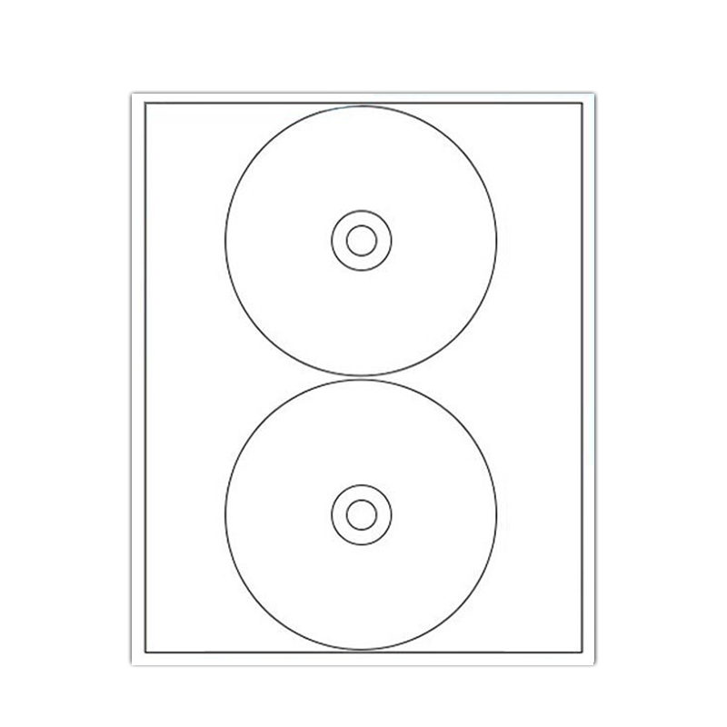 科朗鑫盛內(nèi)切割不干膠打印紙啞面空白小標(biāo)簽紙適用激光噴墨打印機(jī)粘貼背膠紙 光盤(pán)貼【100張】8422