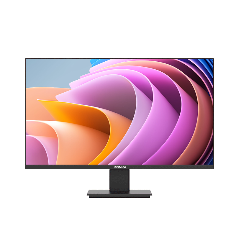 康佳(konka)27英寸显示器75hz 高清直面微边框 家用办公hdmi监控台式