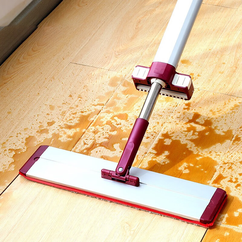 好媳妇（okaywife）【终身配布】平板拖把家用一拖净2026免手洗带桶拖地神器吸水墩布 【力荐】40cm滤水平拖玫红 4块布