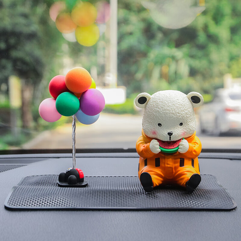 海贼王贝波熊汽车摆件车载动漫香薰创意个性车内装饰用品 吃瓜贝波熊